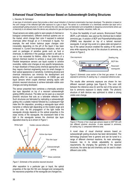 CSEM Scientific and Technical Report 2008