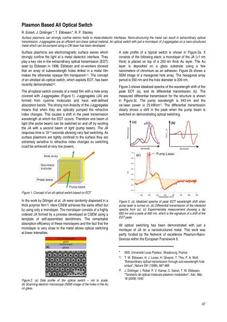 CSEM Scientific and Technical Report 2008