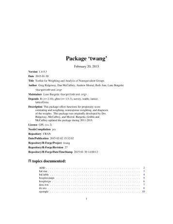 Package ‘twang’