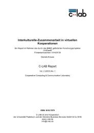 Interkulturelle-Zusammenarbeit in virtuellen Kooperationen - C-Lab