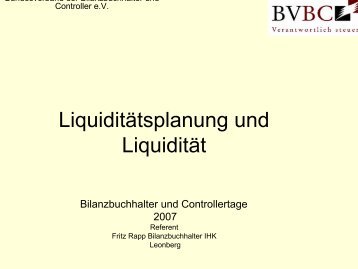 Liquiditätsplanung - Bundesverband der Bilanzbuchhalter und ...