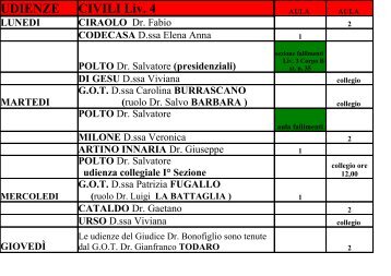UDIENZE CIVILI Liv 4