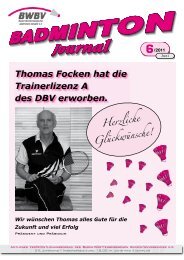 6/2011 - Baden - Württembergischer  Badminton - Verband
