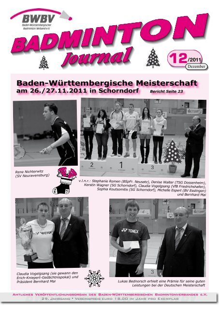 12/2011 - Baden - Württembergischer Badminton - Verband