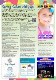 Bundaberg School Holiday Pocket Guide - Spring Edition