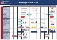 Kampagnenplan 2011 -  Buchwerbung der Neun