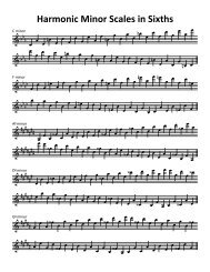 Harmonic Minor Scales in Sixths