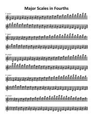 Major Scales in Fourths