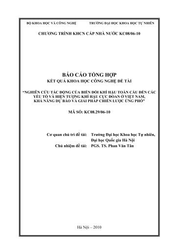 BÁO CÁO TỔNG HỢP