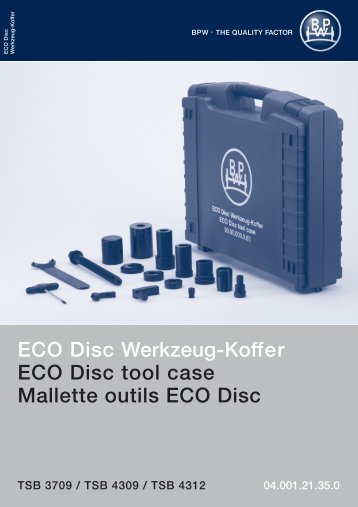 ECO Disc Werkzeug-Koffer - BPW | Bergische Achsen KG