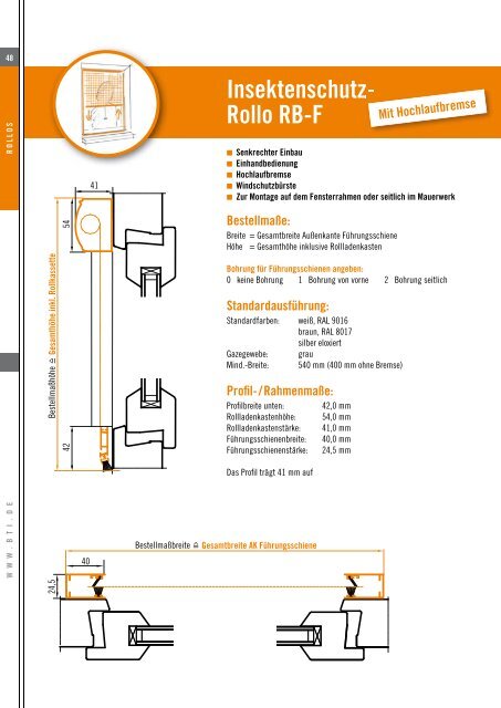 für Insektenschutz - BTI Befestigungstechnik GmbH & Co. KG