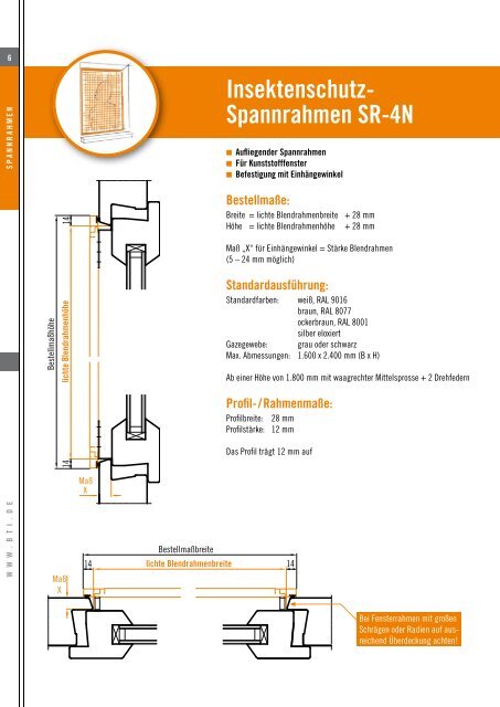 für Insektenschutz - BTI Befestigungstechnik GmbH & Co. KG