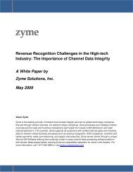 The Importance of Channel Data Integrity - Zyme Solutions