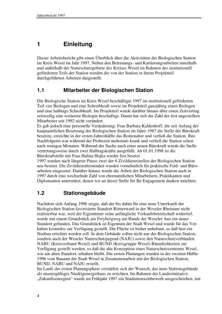 4 Sonstiges - Biologische Station im Kreis Wesel e.V. (BSKW)