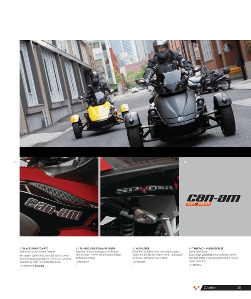 / CAN-AM SPYDER ROADSTER FAHRERAUSSTATTUNG - BRP