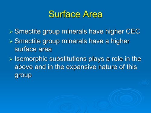 Soil Mineralogy and Consistence