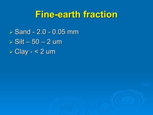 Soil Texture