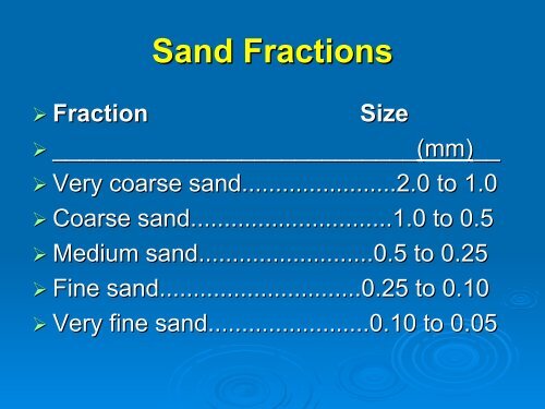 Soil Texture