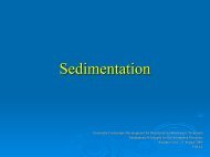 Sedimentation