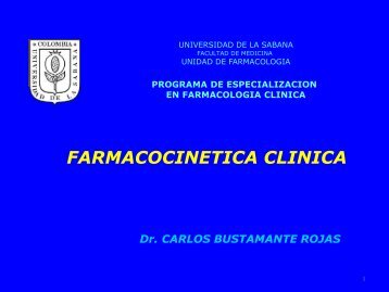FARMACOCINETICA CLINICA