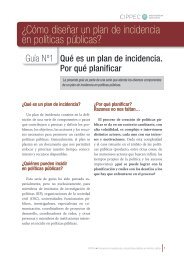 ¿Cómo diseñar un plan de incidencia en políticas públicas?