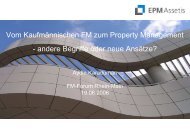 Vom Kaufmännischen FM zum Property Management - andere Begriffe ...