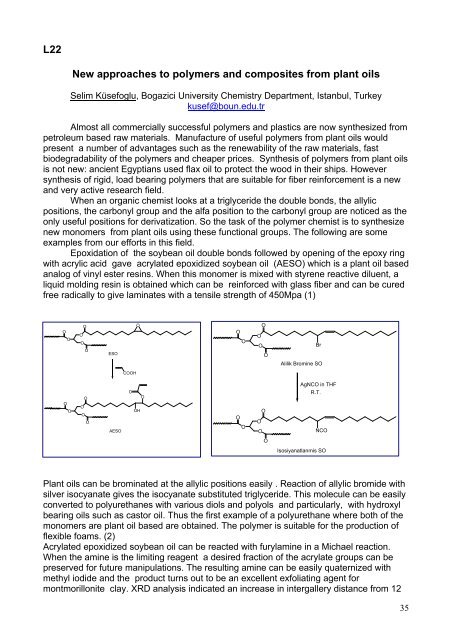 2 Workshop on Fats and Oils as Renewable Feedstock for ... - abiosus