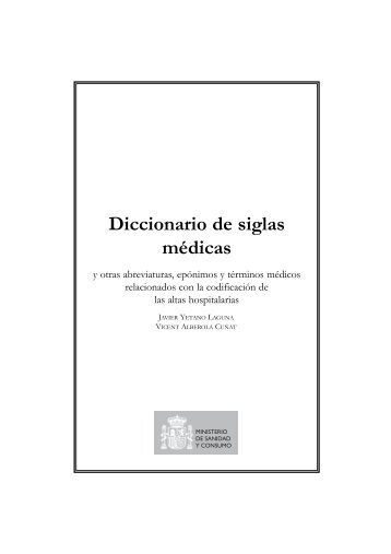 Diccionario de siglas médicas