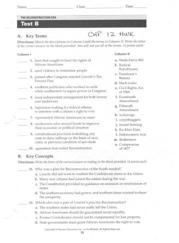 Chapter 12 Homework_Test Form B