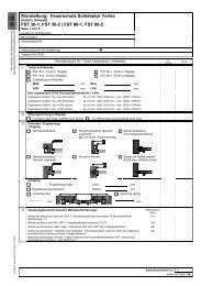 Klarstellung: Feuerschutz Schiebetor Tortec FST 30-1, FST 30-2 ...