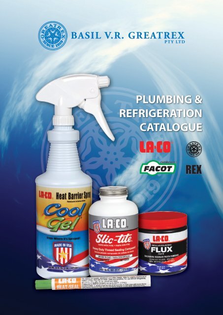 PLUMBING & REFRIGERATION CATALOGUE