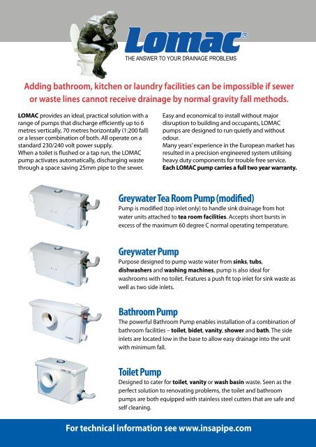 Greywater Tea Room Pump (modified) Greywater Pump Bathroom Pump Toilet Pump