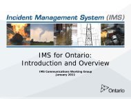 IMS for Ontario Introduction and Overview