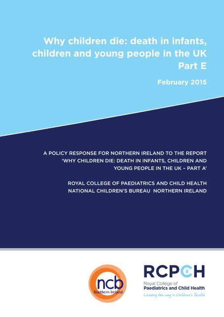 Why children die death in infants children and young people in the UK Part E