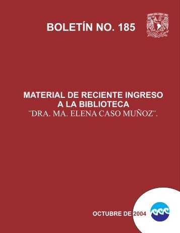 BOLETIN185-OCTUBRE DE 2004 - Instituto de Ciencias del Mar y ...
