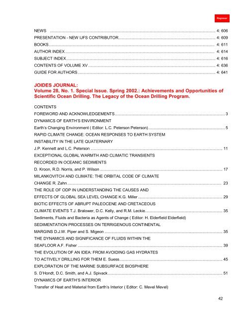 material de reciente ingreso - Instituto de Ciencias del Mar y ...