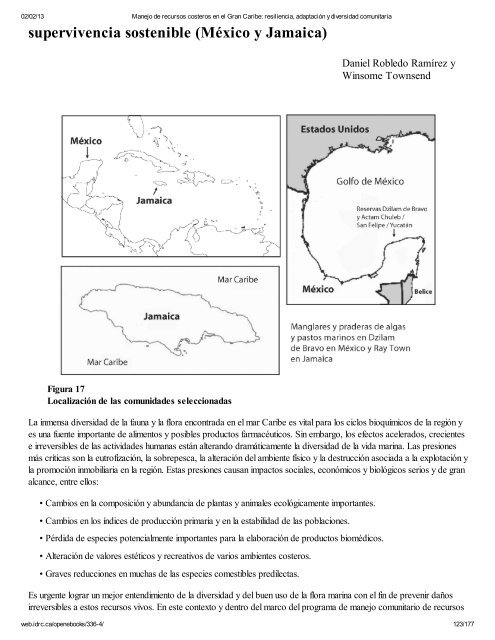 Manejo de recursos costeros en el Gran Caribe: resiliencia ...