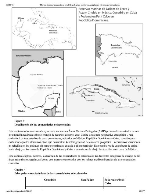 Manejo de recursos costeros en el Gran Caribe: resiliencia ...