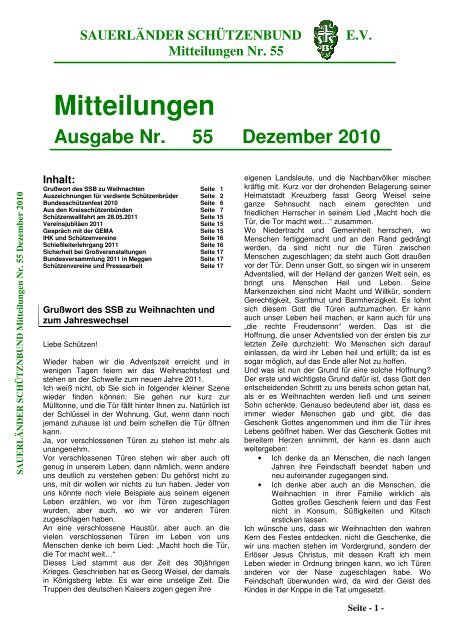 Ausgabe Nr. 55 - Sauerländer Schützenbund