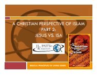 A CHRISTIAN PERSPECTIVE OF ISLAM PART 2 JESUS VS ISA