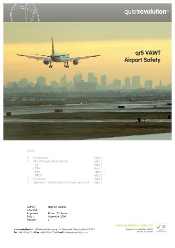 qr5 VAWT Airport Safety