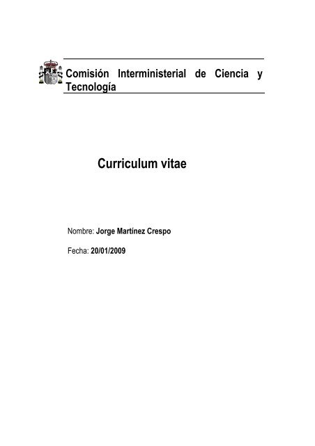 Curriculum vitae