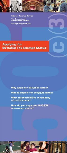 Applying for 501(c)(3) Tax-Exempt Status
