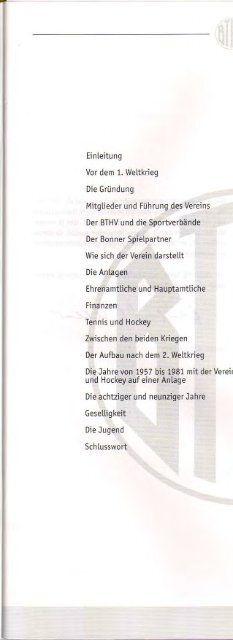 interna tionales tennis- und hockey- turnier des bonner thv - BTHV