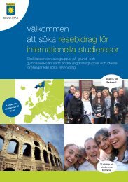 Välkommen att söka resebidrag för internationella studieresor