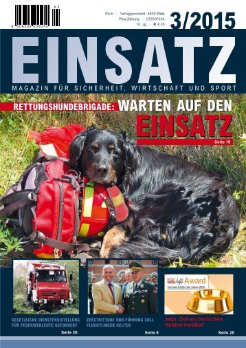 EINSATZ, Magazin für Sicherheit, Wirtschaft und Sport
