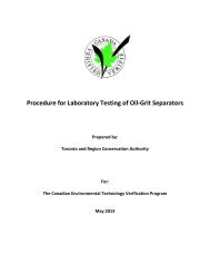 Procedure for Laboratory Testing of Oil-Grit Separators