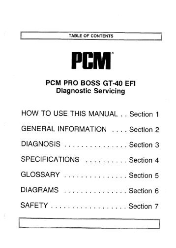 PCM Pro Boss GT-40 Service Manual - CorrectCraftFan.com