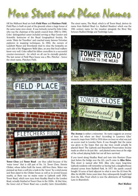 Liphook Community Magazine - Autumn 2015