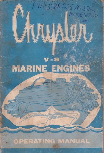 Chrysler V8 Marine Engine Manual (1967) - CorrectCraftFan.com